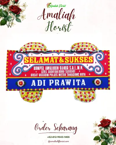Karangan Bunga Ucapan Selamat di Tanobato